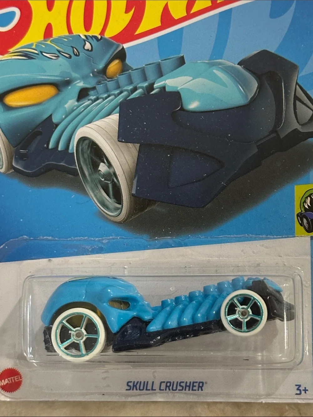 Hot Wheels Skull Crusher Die-Cast Toy Car - Blue
